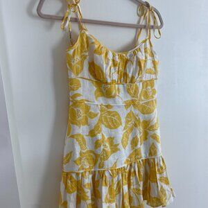 NWOT! Yellow Zimmermann Floral Mini Dress